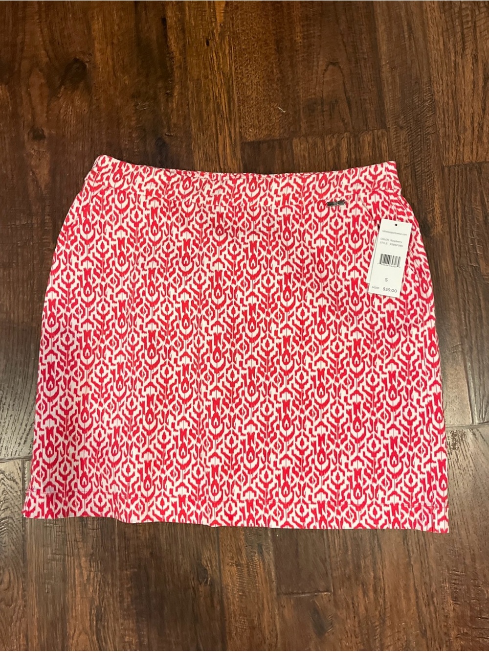 Rafaella Women’s Comfort Stretch PullOn Skort Size S Tennis Golf Raspberry Color